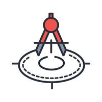 calibration icon. .Editable stroke.linear style sign vector