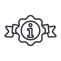 Information icon. .Editable stroke.linear style sign for use web vector