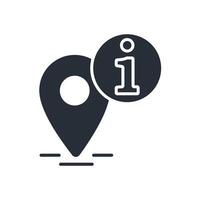 location icon. .Editable stroke.linear style sign vector