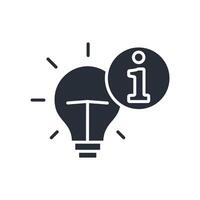 hint icon. .Editable stroke.linear style sign vector
