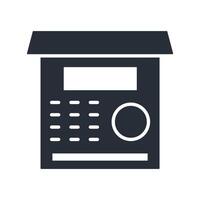 atm icon. .Editable stroke.linear style sign vector