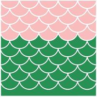 Pink and Green Mermaid Scales Pattern Design Background vector