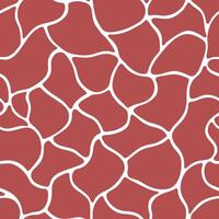 Abstract Red and White Cracked Pattern Seamless Texture Design vector