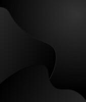 Black grey gradient color curve line abstract background. Wallpaper design vector