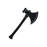 axe icons outline silhouette on white background vector