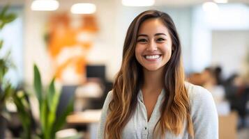 Welcoming New Hire with Bright Friendly Office and Motivating Decor photo