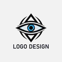 Professional Eye Logo Design Showcasing Innovative and Minimalist Elements for Optics Brands vector