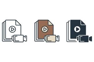 file icons isolated on White Background vector