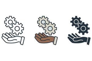 development icons isolated on White Background vector