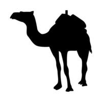 Camel black silhouette image design vector