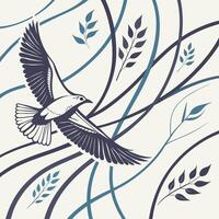 Decorative Abstract Line Art Pattern for Creative Textile Projects vector