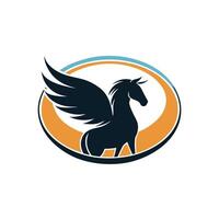 Elegant horse symbol suitable for logos, labels, and creative graphic design projects. vector