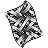 Abstract Graphic Silhouette Texture Line Pattern Design Textile vector