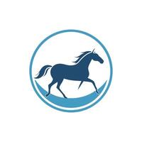 Minimalist horse icon logo for branding and design purposes, for creative projects. vector