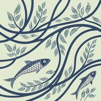 Minimalistic Abstract Line Texture for Stylish Textile Designs vector