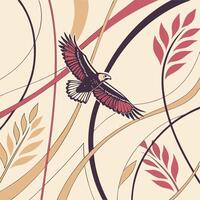 Abstract Graphic Line Pattern Texture for Textile Design Project vector