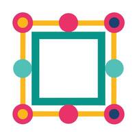 A-frame illustration in modern geometric design for stylish home decor. vector