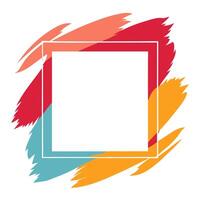 A-frame illustration in modern geometric design vector