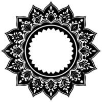Modern frame with abstract, geometric pattern in a detailed artwork style. vector