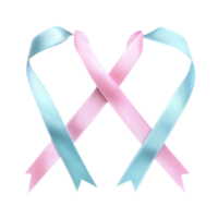 Pink Awareness Ribbon on Transparent Background png