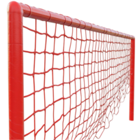 Soccer Goal With A Red Net On Transparent Background png
