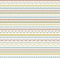 Hand Drawn Border Patterns vector