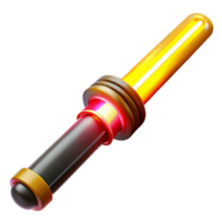 Glowing 3D Energy Weapon Illustration png