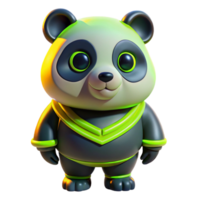 Cute Panda in Spacesuit png