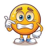 emoticon character showing a finger with a thumb up vector