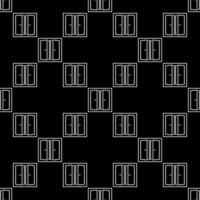 Clean and Simple Glass Window seamless pattern in thin line style vector
