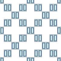 Clear Opened Window blue seamless pattern vector