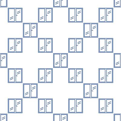 Home Closed Window seamless pattern