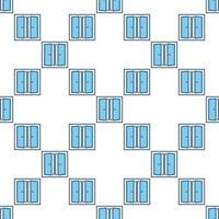 Clean and Simple Glass Window blue seamless pattern vector
