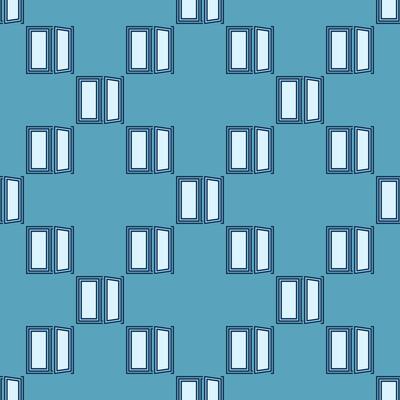 Plastic Window colored seamless pattern