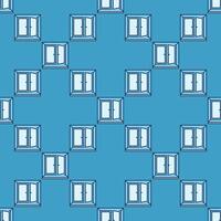 Open Window blue seamless pattern vector