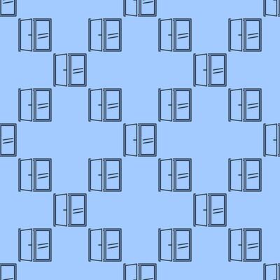 Apartment Window linear seamless pattern