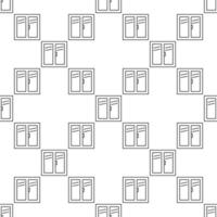 Closed Plastic Portal Window linear seamless pattern vector