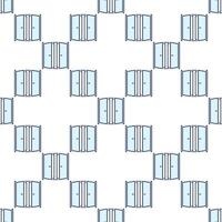 Open Window square blue seamless pattern vector