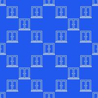 Closed Window minimal linear seamless pattern vector