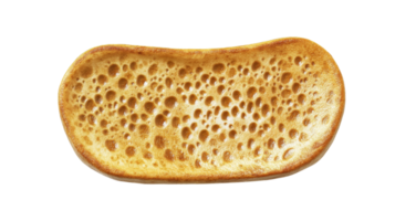 Golden Brown Bread Slice With Air Bubbles png