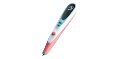 Digital thermometer with display and buttons isolated on transparent background png