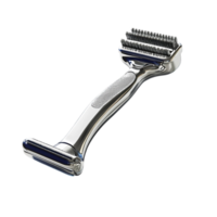 Premium Metal Razor with Ergonomic Handle for Shaving png