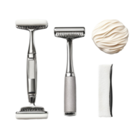 Stylish Vintage Razor Set with Accessories png
