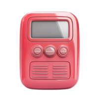 Retro Pink Digital Stopwatch with Buttons png