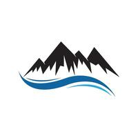 High Mountain icon Business design vector