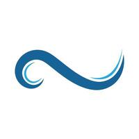Water Wave symbol and icon Template vector
