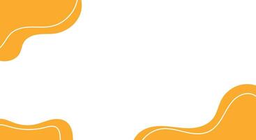 abstract liquid yellow fluid background design template vector