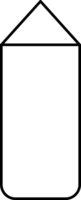 Simple Open Envelope Icon Illustration for Coloring Page png