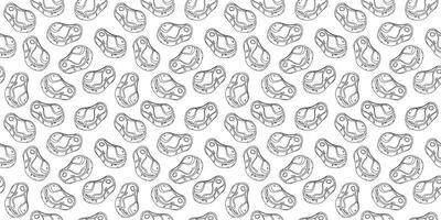 Hand drawn meat sketch icon illustration isolated on white background vector