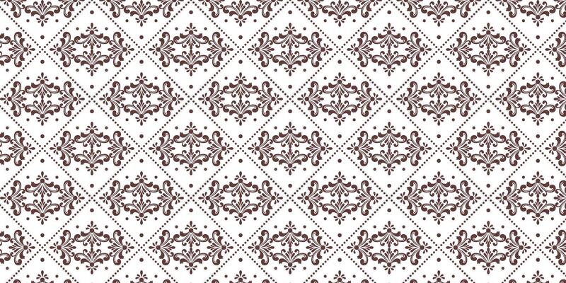 Seamless vintage damask tile pattern in soft pastel colors with ornate floral elements